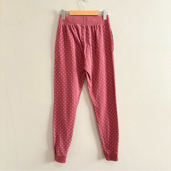 Calvin Klein Pink CK Pattern Cotton Cuffed Joggers - Picture 10 of 16